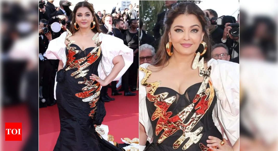 Aishwarya Rai Cannes First Look: Black and gold diva: Aishwarya Rai Bachchan’s first look at Cannes 2024 |
