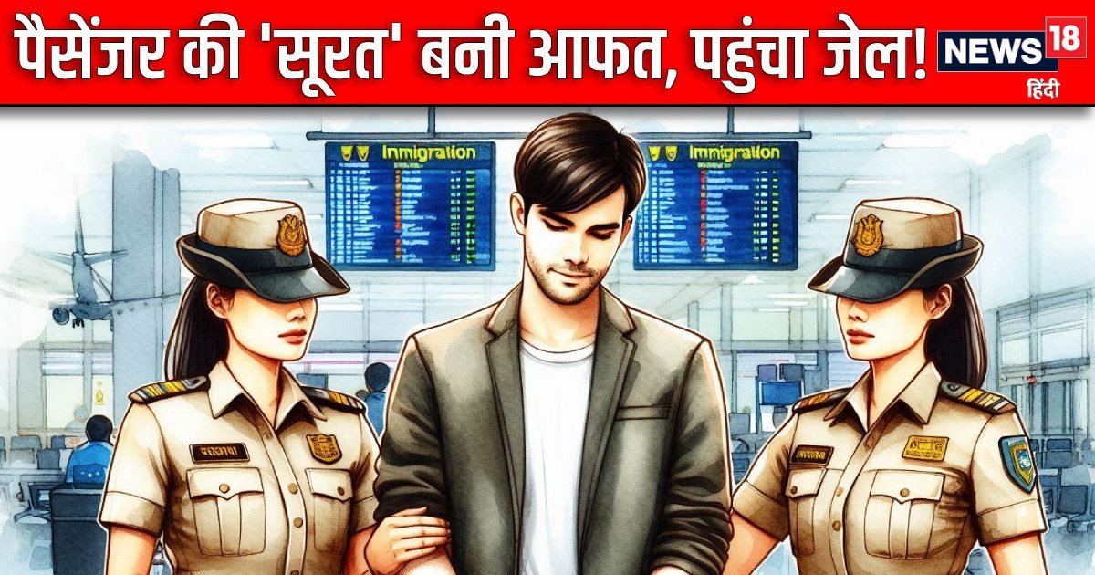 IGI Airport: ‘सूरत’ देख बिगड़ा असफर का मूड, फौरन लिया हिरासत में, विरोध करने वाले दो पैसेंजर भी हुए अरेस्‍ट