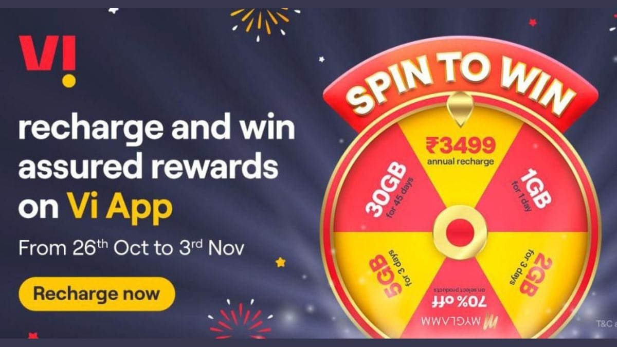 Vi Diwali Offer customers can win a recharge of Rs 3499 data vouchar and more