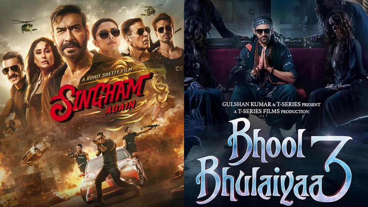 ‘Bhool Bhulaiyaa 3’, ‘Singham Again’ cross Rs 100 crore-mark in opening weekend